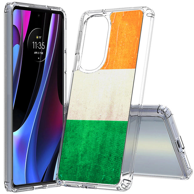 Ireland Flag  Print Slim Cover For Motorola   (Edge,One 5G,Ace,UW,X40,30), Print in USA