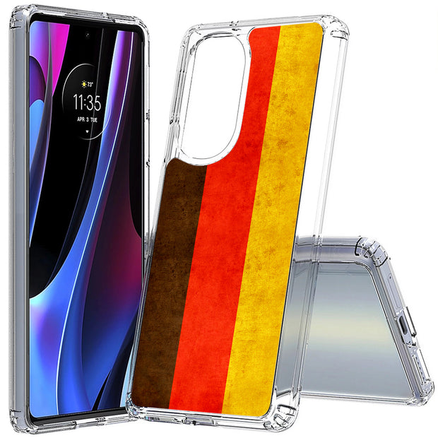 Germany Flag  Print Slim Cover For Motorola   (Edge,One 5G,Ace,UW,X40,30), Print in USA