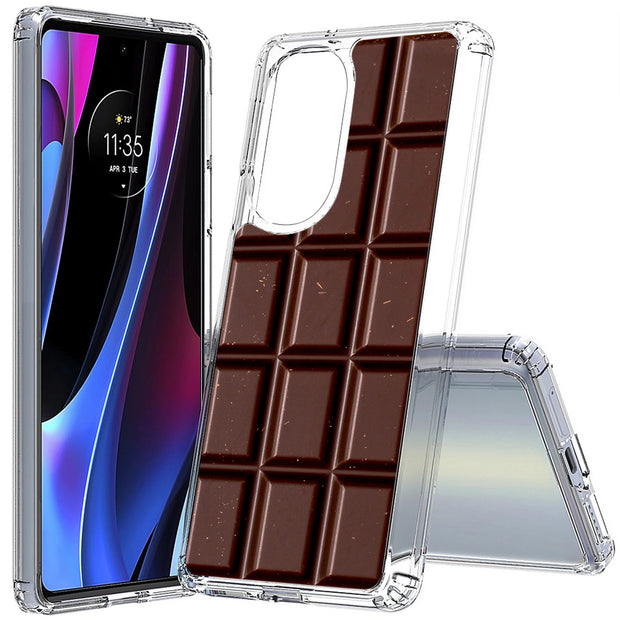 Chocolate Print Slim Cover For Motorola   (Edge,One 5G,Ace,UW,X40,30), Print in USA