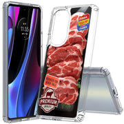 Beef Print Slim Cover For Motorola   (Edge,One 5G,Ace,UW,X40,30), Print in USA