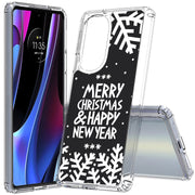 Merry Christmas Print Slim Cover For Motorola   (Edge,One 5G,Ace,UW,X40,30), Print in USA