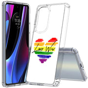 Rainbow Love 2 Print Slim Cover For Motorola   (Edge,One 5G,Ace,UW,X40,30), Print in USA