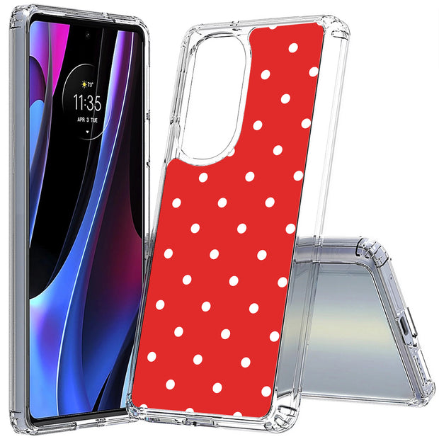 Polka Dot 1 Print Slim Cover For Motorola   (Edge,One 5G,Ace,UW,X40,30), Print in USA