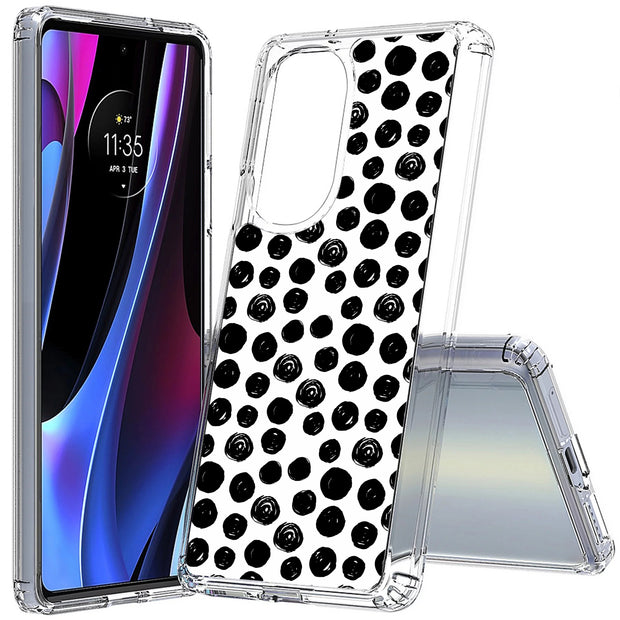 Polka Dot 8 Print Slim Cover For Motorola   (Edge,One 5G,Ace,UW,X40,30), Print in USA