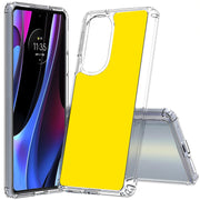 Yellow Print Slim Cover For Motorola   (Edge,One 5G,Ace,UW,X40,30), Print in USA