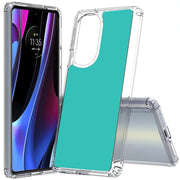 Cyan Green Print Slim Cover For Motorola   (Edge,One 5G,Ace,UW,X40,30), Print in USA