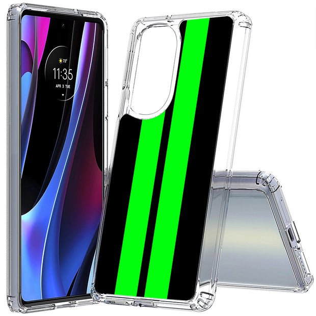 Racing Stripe 6 Print Slim Cover For Motorola   (Edge,One 5G,Ace,UW,X40,30), Print in USA