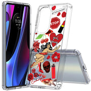 Fashion Collage Print Slim Cover For Motorola   (Edge,One 5G,Ace,UW,X40,30), Print in USA