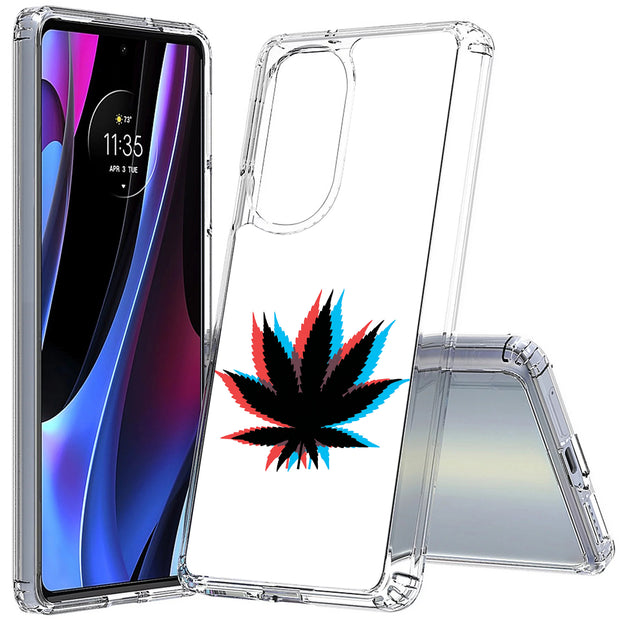 Weed 3D  Print Slim Cover For Motorola   (Edge,One 5G,Ace,UW,X40,30), Print in USA