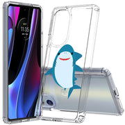 Cute Baby Shark Print Slim Cover For Motorola   (Edge,One 5G,Ace,UW,X40,30), Print in USA