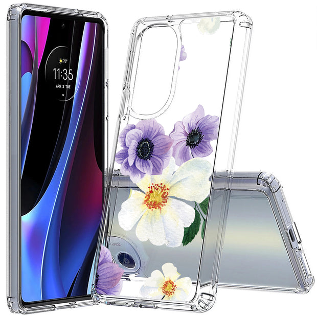 Flower 7 Print Slim Cover For Motorola   (Edge,One 5G,Ace,UW,X40,30), Print in USA