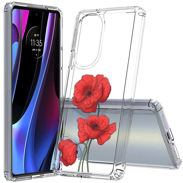 Flower 16 Print Slim Cover For Motorola   (Edge,One 5G,Ace,UW,X40,30), Print in USA