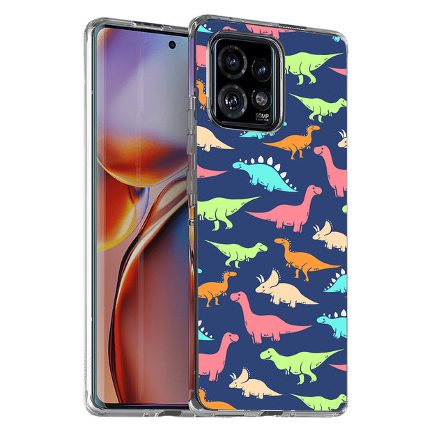 Dinosaur 1 Print Slim Cover For Motorola   (Edge,One 5G,Ace,UW,X40,30), Print in USA