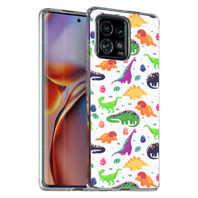 Dinosaur 7 Print Slim Cover For Motorola   (Edge,One 5G,Ace,UW,X40,30), Print in USA