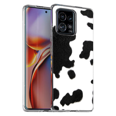 Cow Fur 3 Print Slim Cover For Motorola   (Edge,One 5G,Ace,UW,X40,30), Print in USA