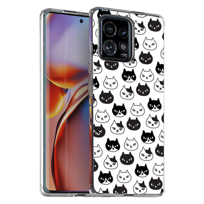 Cute Kitten Print Slim Cover For Motorola   (Edge,One 5G,Ace,UW,X40,30), Print in USA