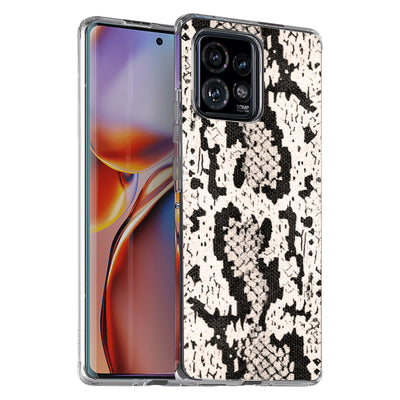 Snake Pattern Print Slim Cover For Motorola   (Edge,One 5G,Ace,UW,X40,30), Print in USA