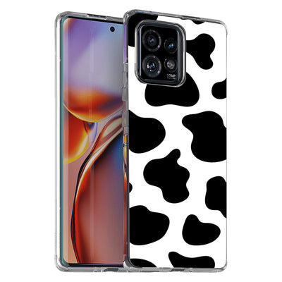 Cow Pattern Print Slim Cover For Motorola   (Edge,One 5G,Ace,UW,X40,30), Print in USA