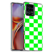 Bright Checker Print Slim Cover For Motorola   (Edge,One 5G,Ace,UW,X40,30), Print in USA