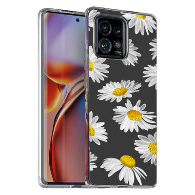 Daisy Floral Print Slim Cover For Motorola   (Edge,One 5G,Ace,UW,X40,30), Print in USA