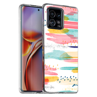 Abstract Art Print Slim Cover For Motorola   (Edge,One 5G,Ace,UW,X40,30), Print in USA