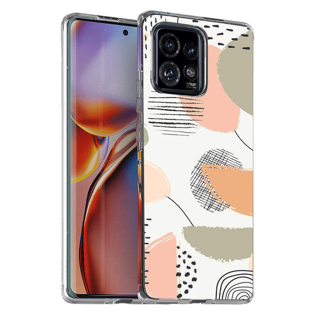 Abstract Modern Print Slim Cover For Motorola   (Edge,One 5G,Ace,UW,X40,30), Print in USA