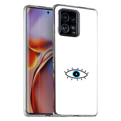 Evil Eye Print Slim Cover For Motorola   (Edge,One 5G,Ace,UW,X40,30), Print in USA