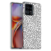 Polka Dot Blk2 Print Slim Cover For Motorola   (Edge,One 5G,Ace,UW,X40,30), Print in USA