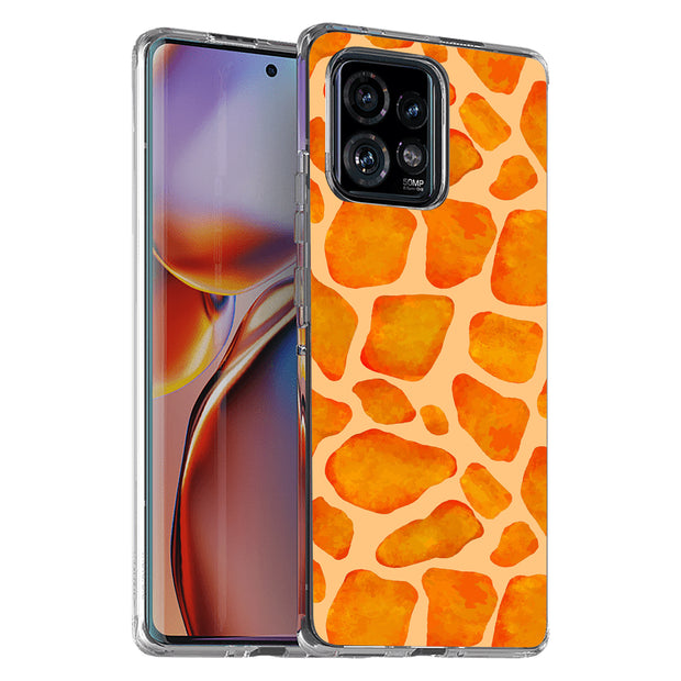 Giraffe Fur Print Slim Cover For Motorola   (Edge,One 5G,Ace,UW,X40,30), Print in USA