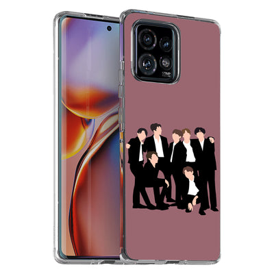 BTS Bangtan 15 Print Slim Cover For Motorola   (Edge,One 5G,Ace,UW,X40,30), Print in USA