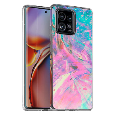 Opal Marble 4 Print Slim Cover For Motorola   (Edge,One 5G,Ace,UW,X40,30), Print in USA