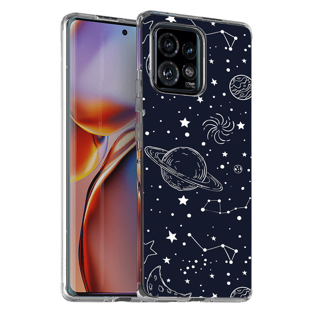 Stars Planet 11 Print Slim Cover For Motorola   (Edge,One 5G,Ace,UW,X40,30), Print in USA