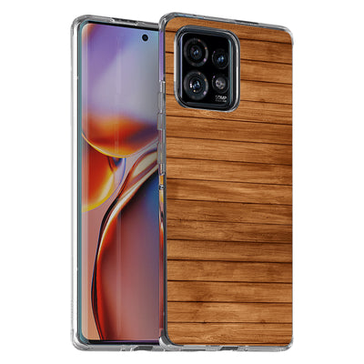 Wood 14 Print Slim Cover For Motorola   (Edge,One 5G,Ace,UW,X40,30), Print in USA