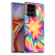 Tie Dye Trippy Print Slim Cover For Motorola   (Edge,One 5G,Ace,UW,X40,30), Print in USA