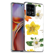 Flower Design 2 Print Slim Cover For Motorola   (Edge,One 5G,Ace,UW,X40,30), Print in USA