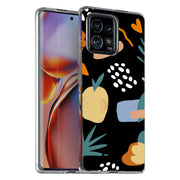 Flower Design 3 Print Slim Cover For Motorola   (Edge,One 5G,Ace,UW,X40,30), Print in USA