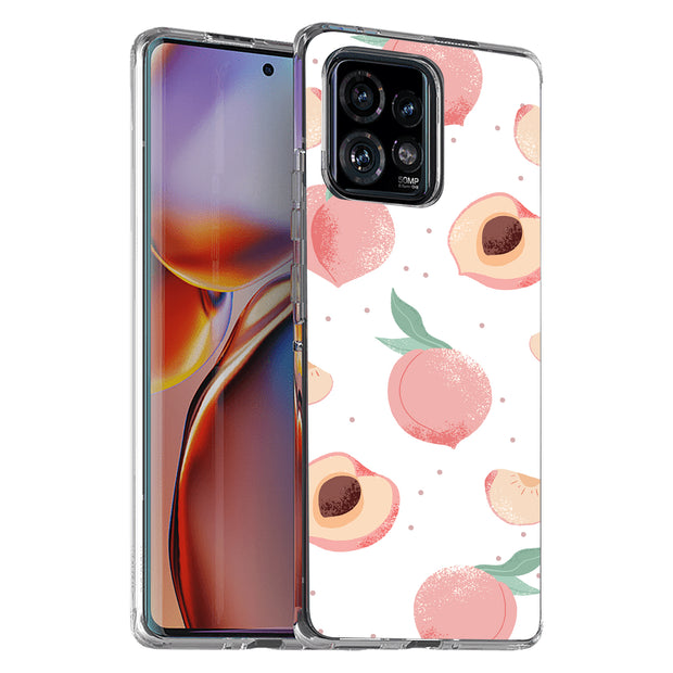 Juicy Peach Print Slim Cover For Motorola   (Edge,One 5G,Ace,UW,X40,30), Print in USA