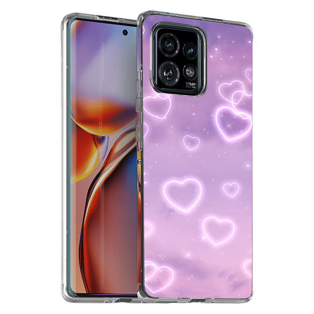 Romantic Love Print Slim Cover For Motorola   (Edge,One 5G,Ace,UW,X40,30), Print in USA