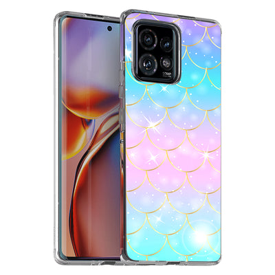 Fish Scales 1 Print Slim Cover For Motorola   (Edge,One 5G,Ace,UW,X40,30), Print in USA