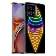 Ice Cream Sign Print Slim Cover For Motorola   (Edge,One 5G,Ace,UW,X40,30), Print in USA