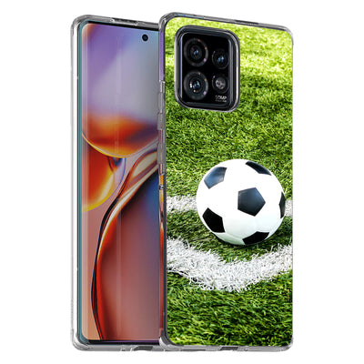 Soccer  Print Slim Cover For Motorola   (Edge,One 5G,Ace,UW,X40,30), Print in USA