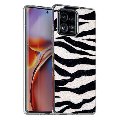 Zebra Stripe 1 Print Slim Cover For Motorola   (Edge,One 5G,Ace,UW,X40,30), Print in USA