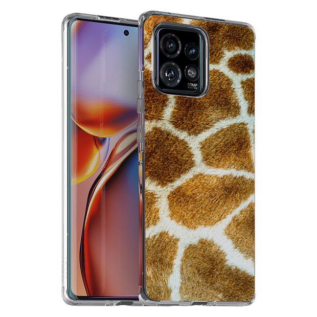 Giraffe Fur 1 Print Slim Cover For Motorola   (Edge,One 5G,Ace,UW,X40,30), Print in USA