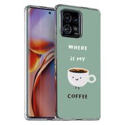 Where My Coffee Print Slim Cover For Motorola   (Edge,One 5G,Ace,UW,X40,30), Print in USA