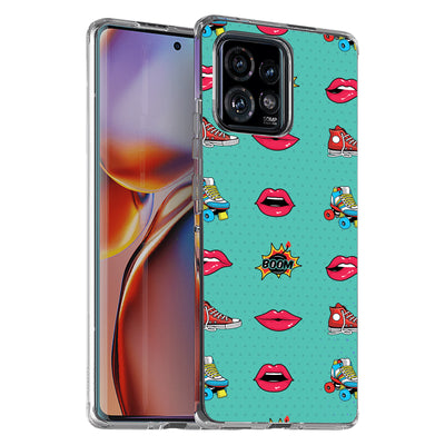 Skate Lips Print Slim Cover For Motorola   (Edge,One 5G,Ace,UW,X40,30), Print in USA