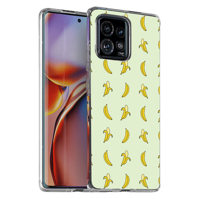 Cute Bananas Print Slim Cover For Motorola   (Edge,One 5G,Ace,UW,X40,30), Print in USA