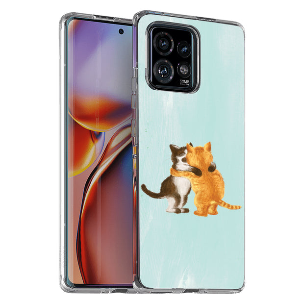 Meoww Print Slim Cover For Motorola   (Edge,One 5G,Ace,UW,X40,30), Print in USA