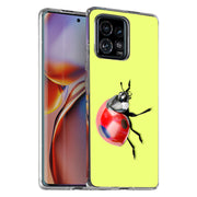 Ladybug Photo Print Slim Cover For Motorola   (Edge,One 5G,Ace,UW,X40,30), Print in USA