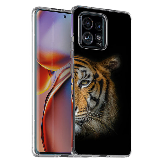 Tiger Photo Print Slim Cover For Motorola   (Edge,One 5G,Ace,UW,X40,30), Print in USA