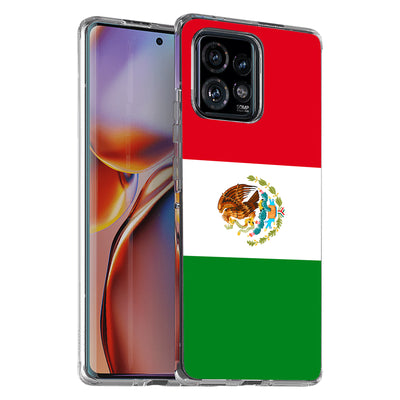 Flag Mexico Print Slim Cover For Motorola   (Edge,One 5G,Ace,UW,X40,30), Print in USA